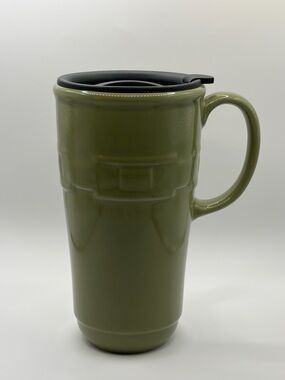 Longaberger Pottery Green Mug